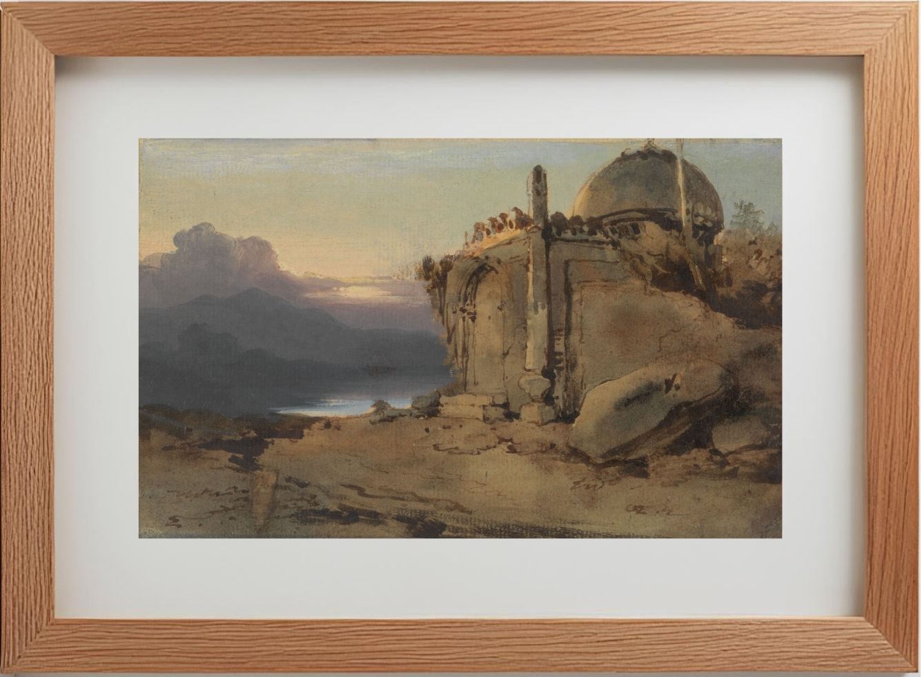 Ruins of a Temple, Sunset