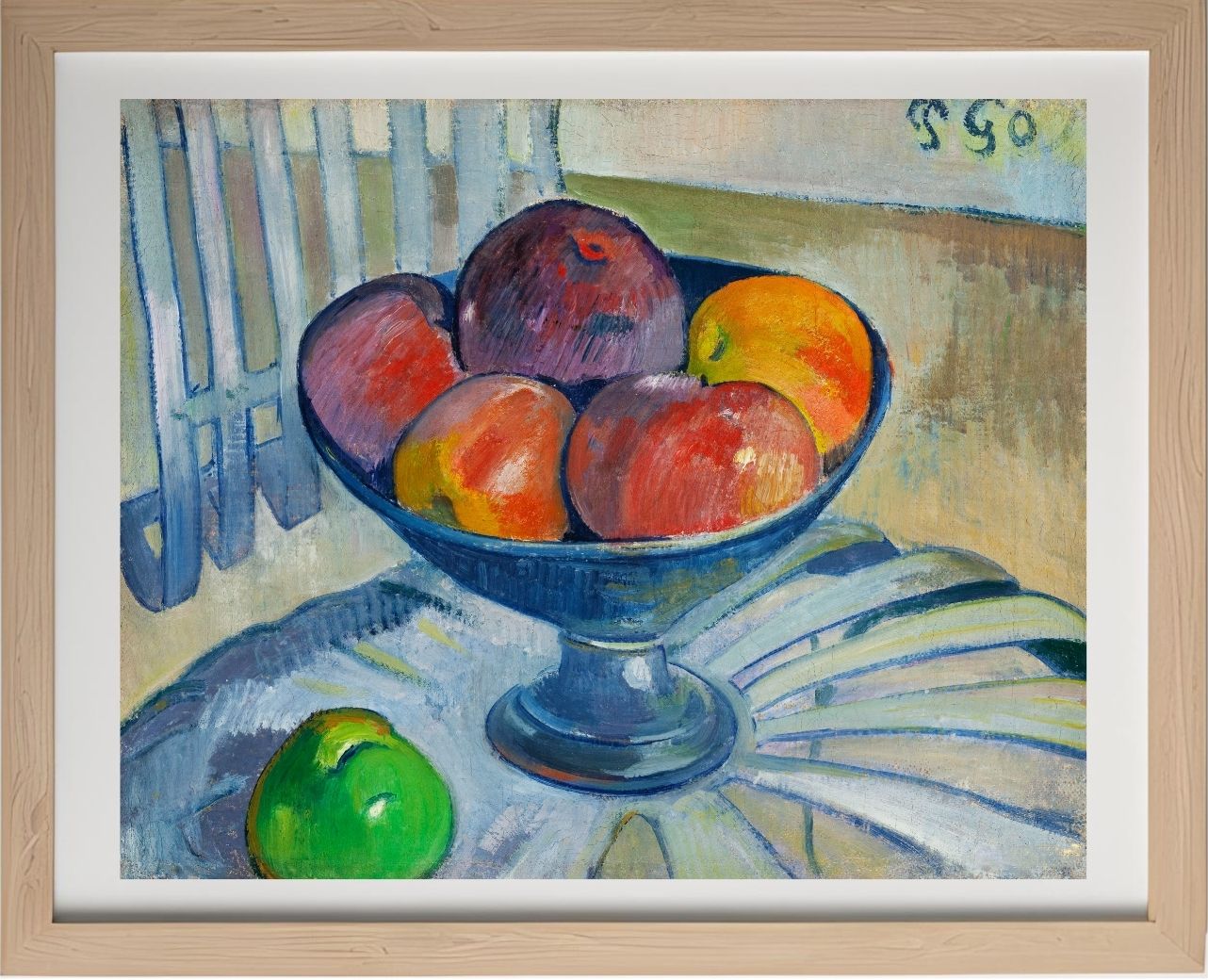 Fruit Dish on a Garden Chair