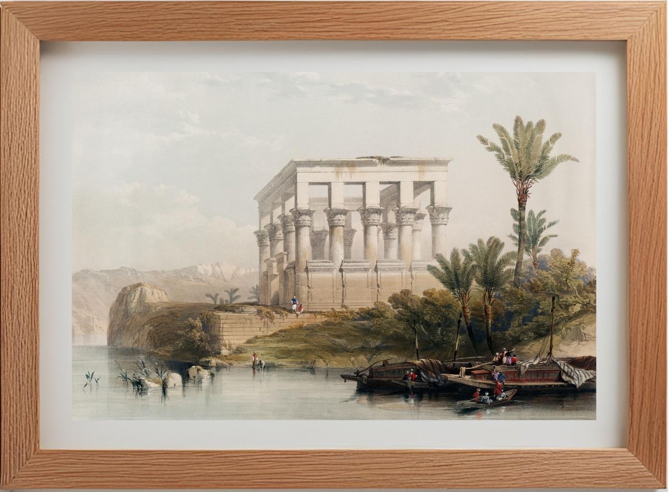 The hypaethral temple at Philae called the Bed of Pharaoh