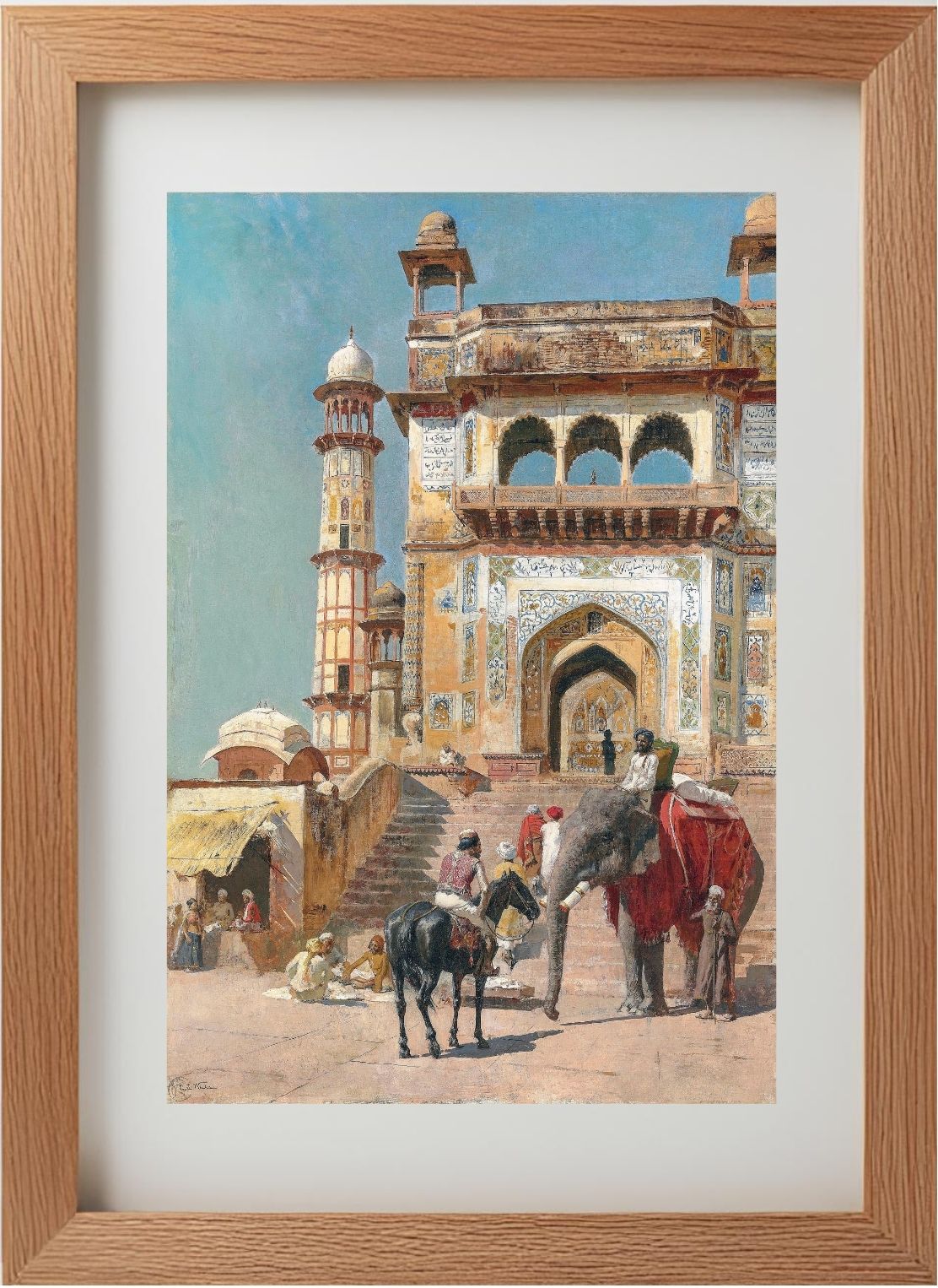 Before the great Jami Masjid mosque, Mathura, India