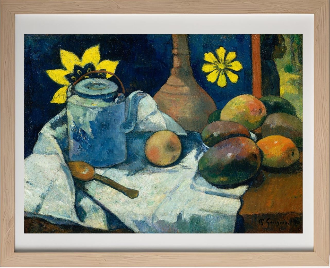 Still Life with Teapot and Fruit