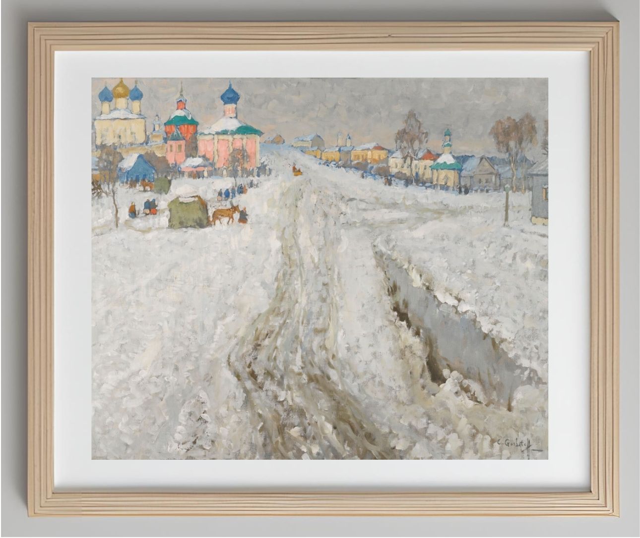 Russian Town Under The Snow
