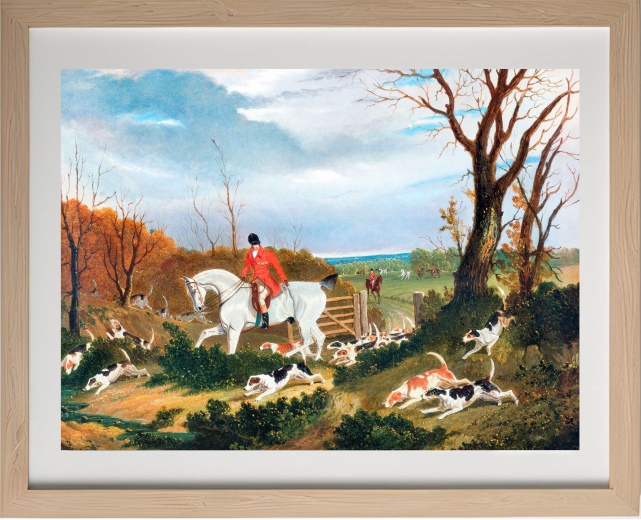 The Suffolk Hunt - Going to Cover near Herringswell