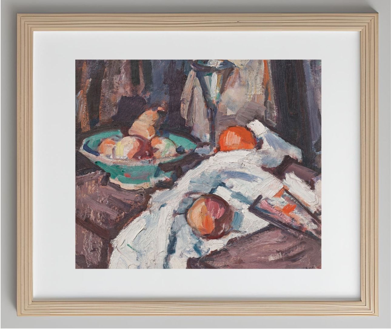 Still Life with Wine Glass and Fruit