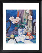Still Life, Apples and Pink Roses