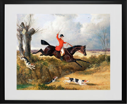 Foxhunting - Clearing a ditch