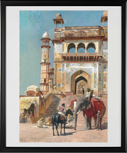Before the great Jami Masjid mosque, Mathura, India