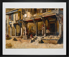 Merchants along a street in Bombay