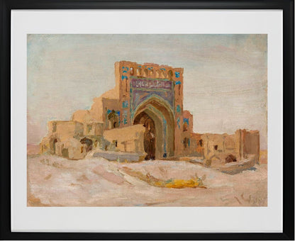 Old Persian mosque. From the journey to Turkestan