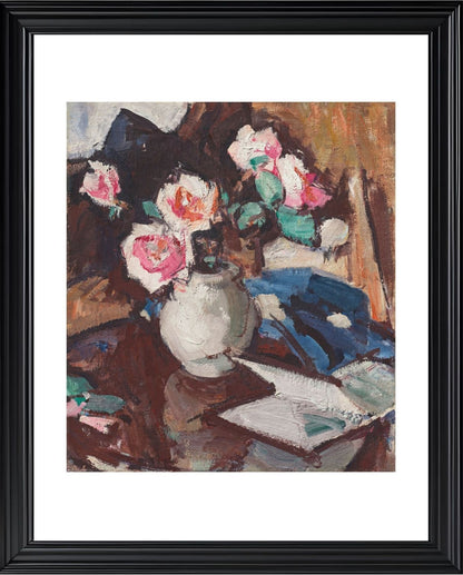 Pink Roses in a Vase