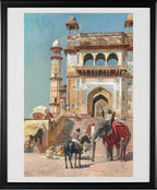 Before the great Jami Masjid mosque, Mathura, India