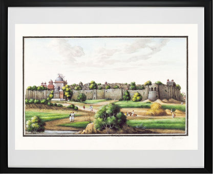 Walls of the Purana Qila, Delhi