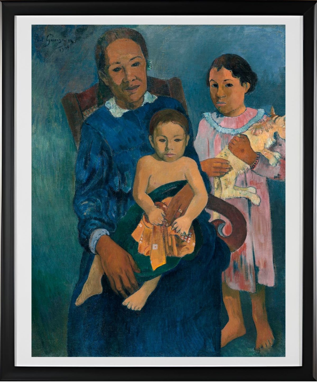 Polynesian Woman with Children