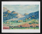 Paysage avec les petites montagnes mauresques