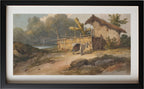 A Hut by a River with a Cow, Bengal