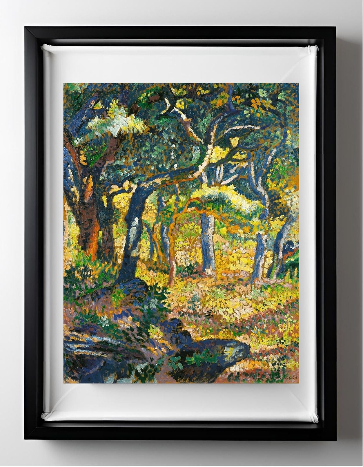 Une clairière en Provence (Étude)