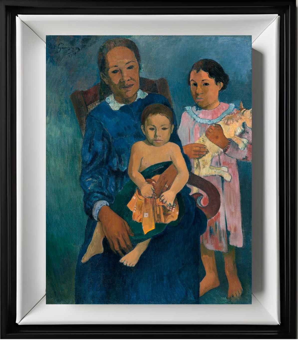 Polynesian Woman with Children