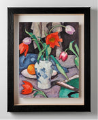 Still Life With Tulips And Fan 2