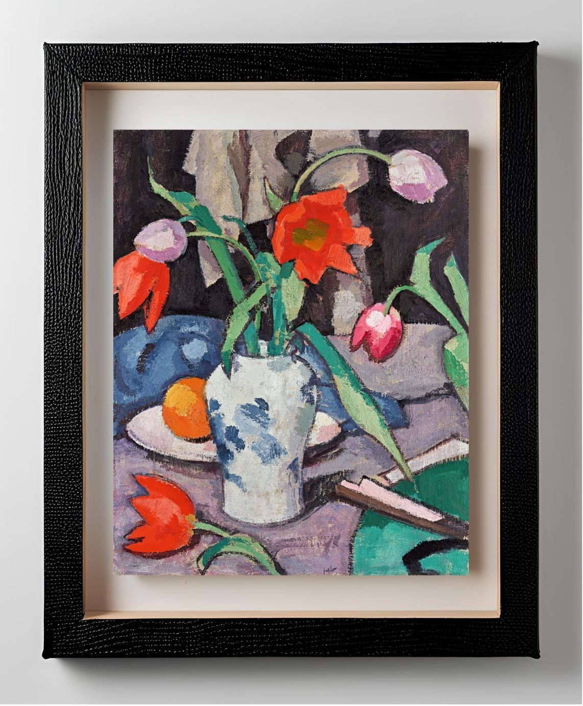 Still Life With Tulips And Fan 2