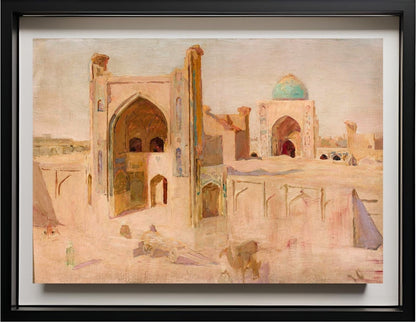 Kalan Mosque in Bukhara. From the journey to Turkestan