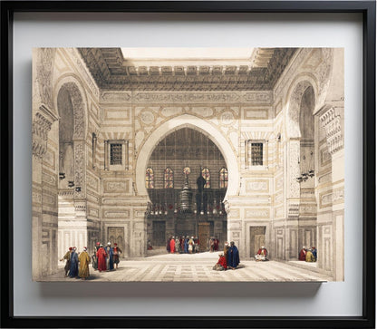 Interior of the mosque of the Sultan the Ghoree