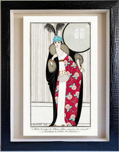 Robe de Crêpe de Chine Blanc