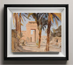 Entrance to the temple in Karnak. From the journey to Egypt