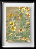 Daisies with Orange Centre and Yellow Petals