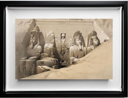 Front elevation of the Great Temple of Aboosimble Nubia