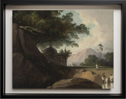 Indian Landscape with Temple