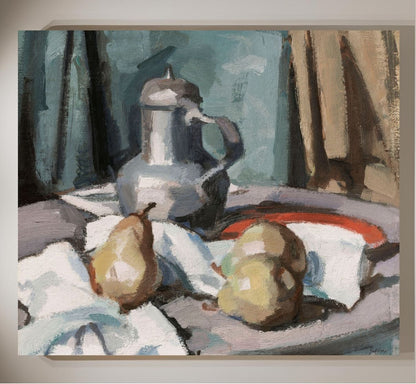 Pewter Jug and Pears