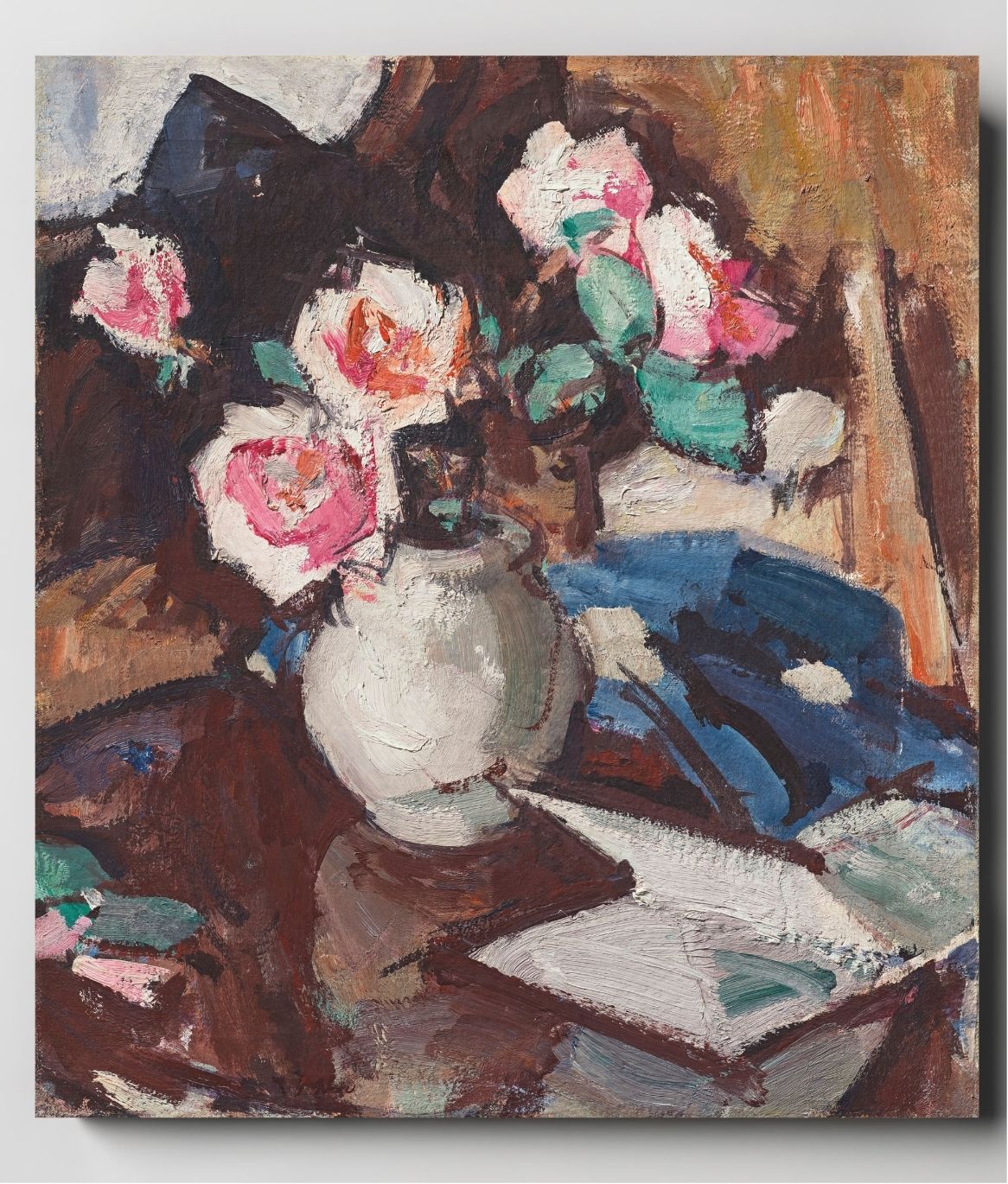 Pink Roses in a Vase