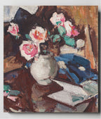 Pink Roses in a Vase