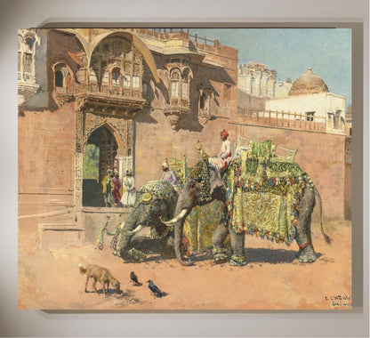 Les éléphants du Rajah de Jodhpore