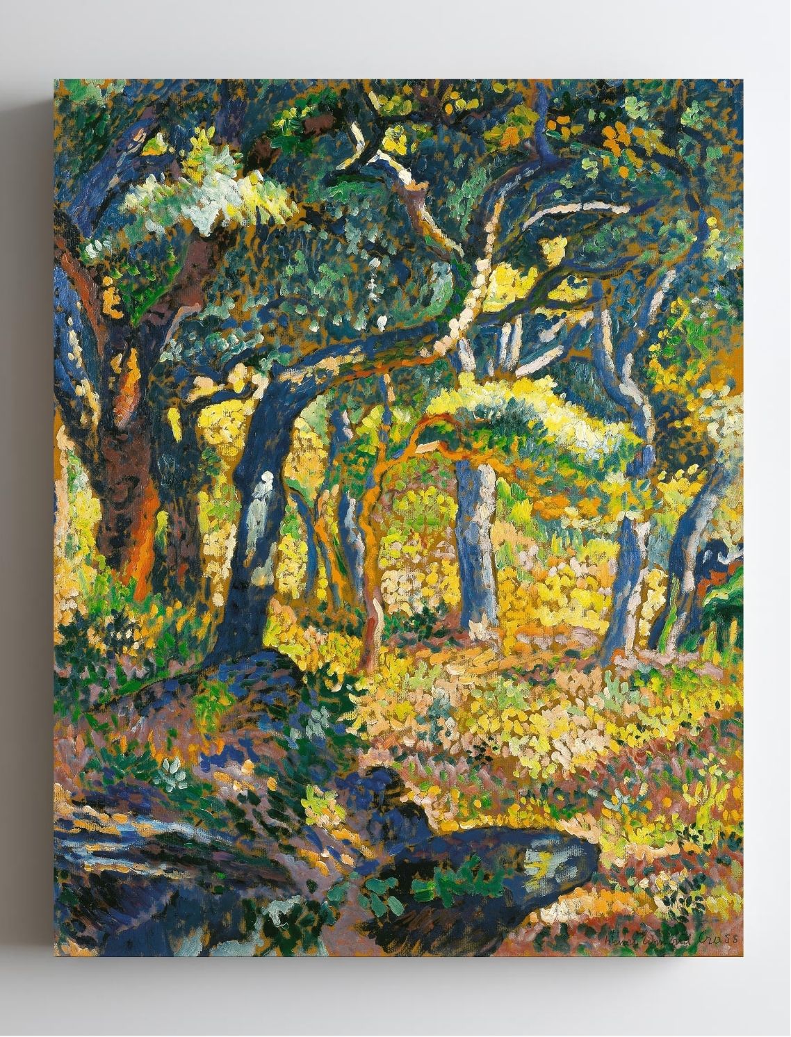 Une clairière en Provence (Étude)
