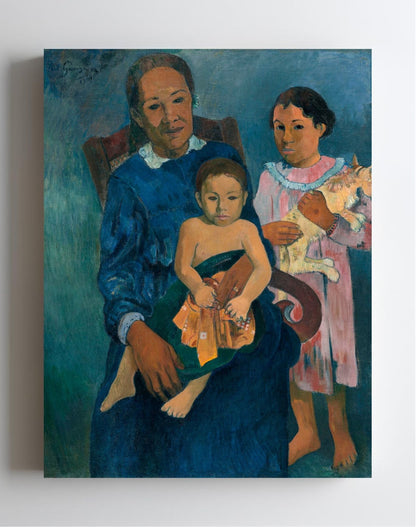 Polynesian Woman with Children