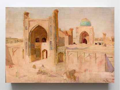 Kalan Mosque in Bukhara. From the journey to Turkestan