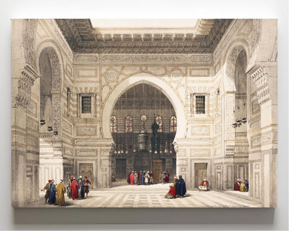 Interior of the mosque of the Sultan the Ghoree