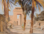 Entrance to the temple in Karnak. From the journey to Egypt