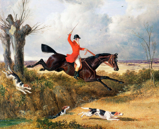 Foxhunting - Clearing a ditch