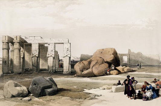 Fragment of the Great Colossi at the Memnonium Thebes