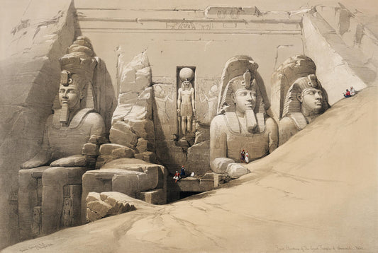Front elevation of the Great Temple of Aboosimble Nubia