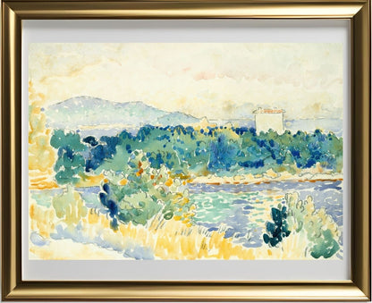 Mediterranean Landscape with a White House