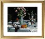 Tulips and a Coffee Pot