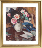 Pink Roses in a Vase