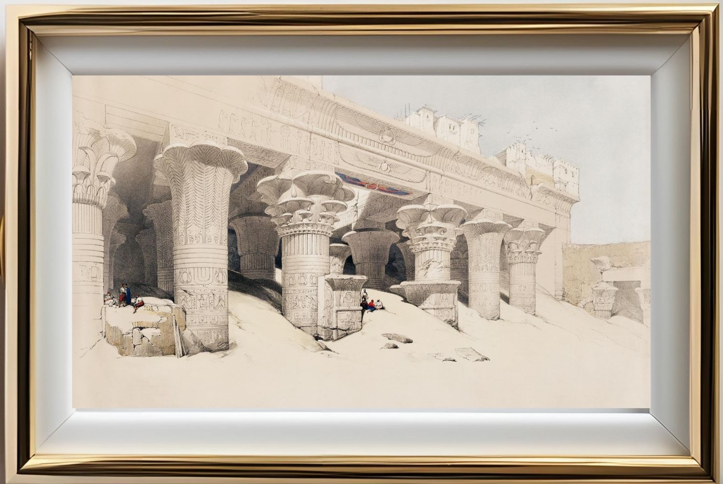 Portico of the Temple of Edfou Upper Egypt