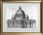 Elevation Showing the Exterior of Saint Peter's Basilica from the South as Conceived by Michelangelo