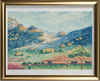 Paysage avec les petites montagnes mauresques