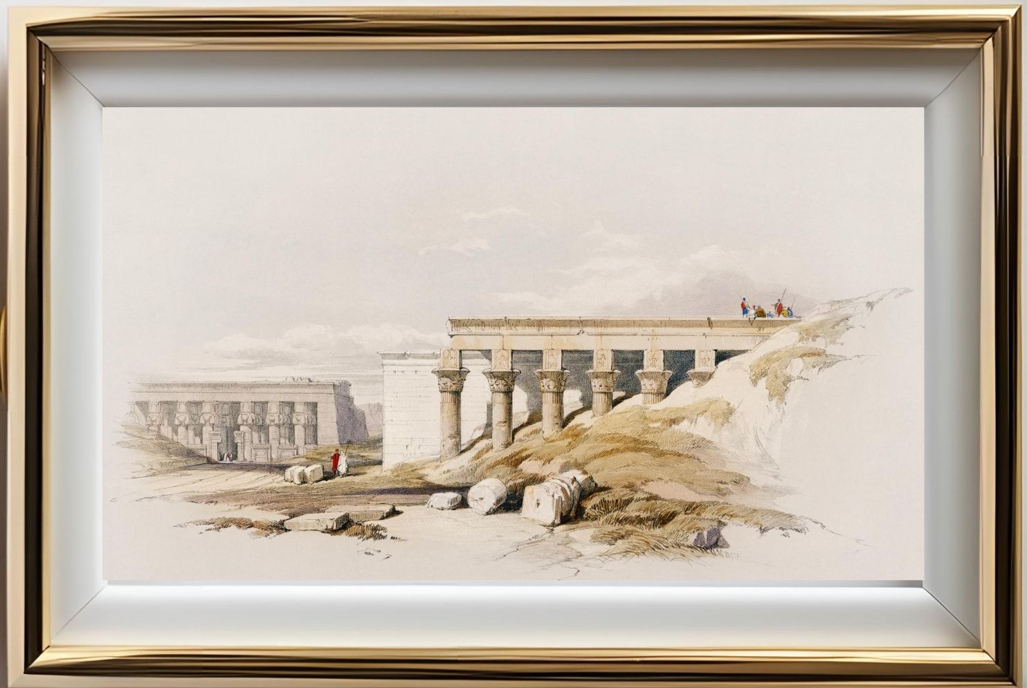 Lateral view of the temple called the Typhonaeum at Dendera (Dandara)
