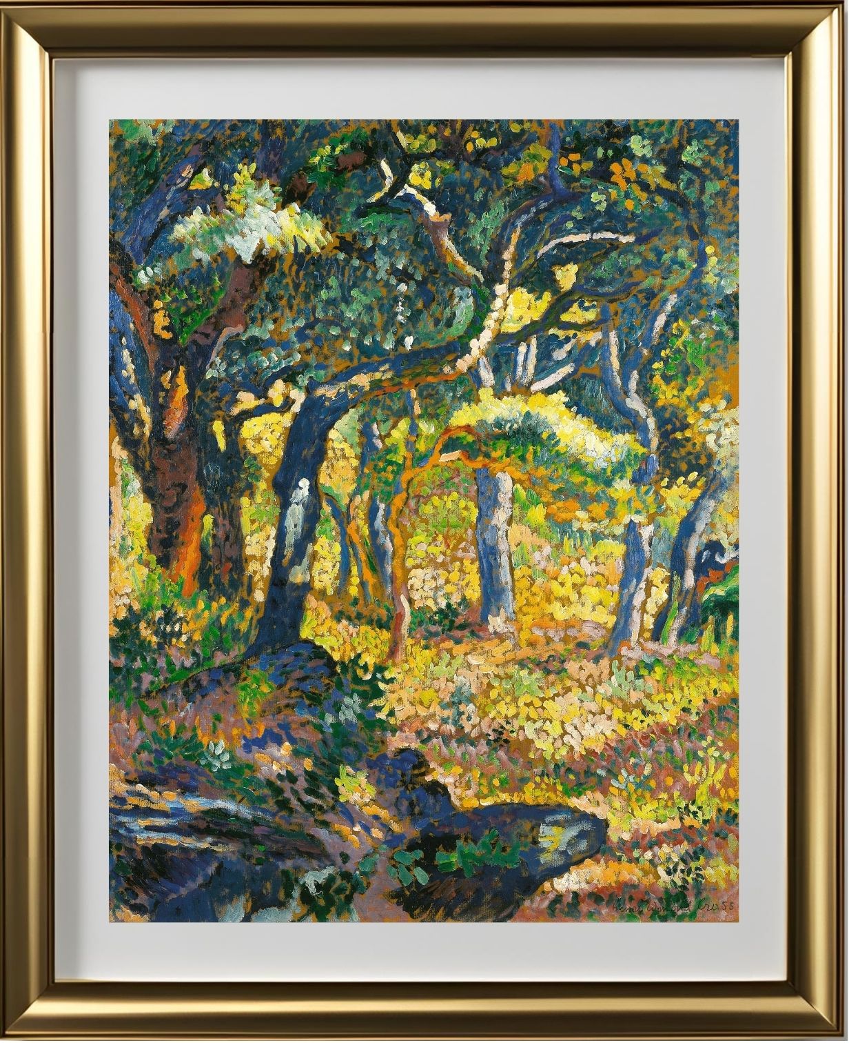 Une clairière en Provence (Étude)